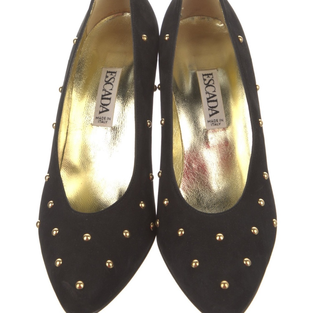 Escada Black Studded Women's Shoes